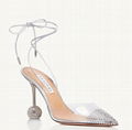 Aquazzura Nights 95 embellished PVC pumps Aquazzura slingback pumps 6