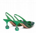 Aquazzura Nights 75 embellished PVC pumps Green Nights slingback pump 3