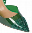 Aquazzura Nights 75 embellished PVC pumps Green Nights slingback pump 4