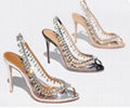 AQUAZZURA Crystal Temptation Sandals 105