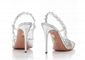 Aquazzura Heaven crystal embellished PVC slingback pumps