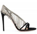 Aquazzura Wild Fringe Crystal Sandal black Aquazzura Black suede slingback 2