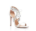 Aquazzura Milla Crystal Fringed Suede Sandals Aquazzura ankle sandals 10