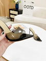 GIANVITO ROSSI Elle 105 PVC and leather sandals Rossi mule pvc sandals