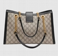 Gucci Padlock GG medium shoulder bag GG Supreme canvas Double chain strap