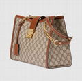 Gucci Padlock GG medium shoulder bag GG Supreme canvas Double chain strap