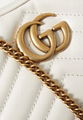       Marmont mini quilted leather shoulder bag Women GG chain shoulder bag 8