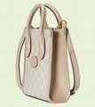 GUCCI Mini tote bag with Interlocking G Gucci Beige and white GG Supreme canvas 