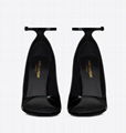 Saint Laurent OPYUM OPEN-TOE PUMPS PATENT LEATHER BLACK HEEL     peep toe pump 3