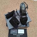 Saint Laurent Bianca knotted leather platform sandals Women     cross sandals 10