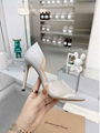 Gianvito Rossi Bree leather and PVC peep-toe pumps Rossi women peep-toe heel 105 6