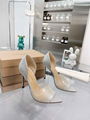 Gianvito Rossi Bree leather and PVC peep-toe pumps Rossi women peep-toe heel 105 9