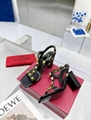           Garavani Roman Stud leather sandals Women Roman Stud Heeled Sandals 15