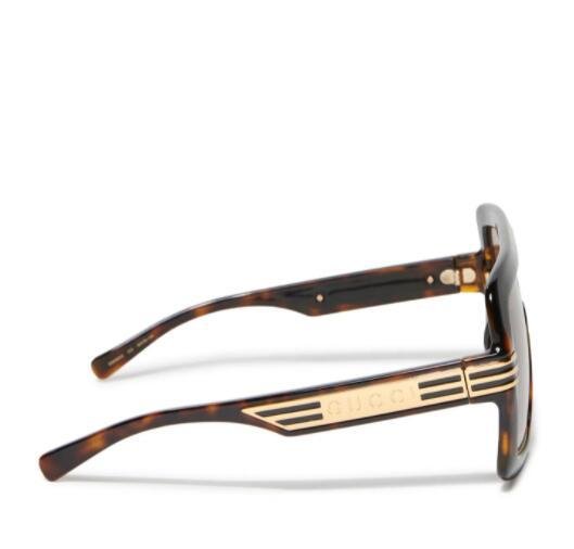       Square Sunglasses with GG Lens Black Grey Fashion       Eyewear 3
