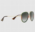 Gucci Aviator metal sunglasses Gucci Gold Metal And Web Frame eyewears 