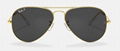 Ray-Ban Gold Sunglasses in Green Classic Aviator Classic POLARIZED eyewears  6