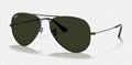 Ray-Ban Gold Sunglasses in Green Classic Aviator Classic POLARIZED eyewears  9