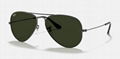 Ray-Ban Gold Sunglasses in Green Classic Aviator Classic POLARIZED eyewears 