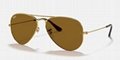 Ray-Ban Gold Sunglasses in Green Classic Aviator Classic POLARIZED eyewears  14