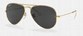 Ray-Ban Gold Sunglasses in Green Classic Aviator Classic POLARIZED eyewears 