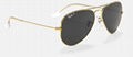 Ray-Ban Gold Sunglasses in Green Classic Aviator Classic POLARIZED eyewears 