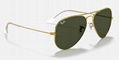 Ray-Ban Gold Sunglasses in Green Classic Aviator Classic POLARIZED eyewears  4