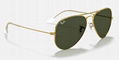 Ray-Ban Gold Sunglasses in Green Classic Aviator Classic POLARIZED eyewears 