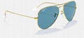 Ray-Ban Gold Sunglasses in Green Classic Aviator Classic POLARIZED eyewears 