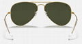 Ray-Ban Gold Sunglasses in Green Classic Aviator Classic POLARIZED eyewears  3