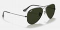 Ray-Ban Gold Sunglasses in Green Classic Aviator Classic POLARIZED eyewears 