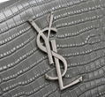 SAINT LAURENT SUNSET MEDIUM CHAIN BAG IN CROCODILE EMBOSSED SHINY LEATHER YSL 