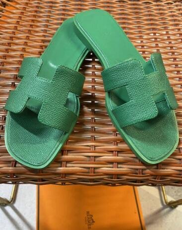        Light Turquoise Blue Oran Sandals Women H Epsom slides sandals  3