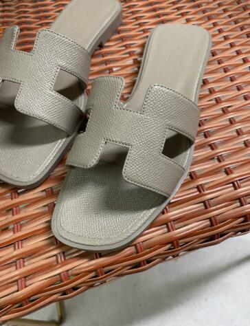        Light Turquoise Blue Oran Sandals Women H Epsom slides sandals  12
