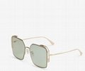 Fendi O'Lock Sunglasses with green lenses FF logo frame sunglasses 