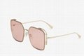 Fendi O'Lock Sunglasses with green lenses FF logo frame sunglasses 