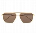Bottega Veneta Eyewear oversized square-frame logo sunglasses