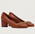 Ferragamo Gancini Court Shoes with Metal Accent Ferragamo pump brown 