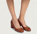 Ferragamo Gancini Court Shoes with Metal Accent Ferragamo pump brown 