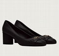 Ferragamo Gancini Court Shoes with Metal Accent Ferragamo pump brown 