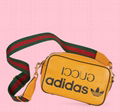 adidas x Gucci small shoulder bag Gucci adidas Trefoil print bag