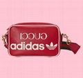 adidas x Gucci small shoulder bag Gucci adidas Trefoil print bag