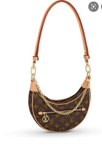               LOOP Monogram coated canvas Handbag     ront zipped pocket bags 