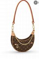 Louis Vuitton LOOP Monogram coated canvas Handbag LV Front zipped pocket bags 