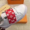 Kids Louis Vuitton Leather Strap Sneaker LV front row sneakers For kids