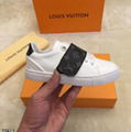 Kids               Leather Strap Sneaker