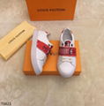 Kids Louis Vuitton Leather Strap Sneaker LV front row sneakers For kids