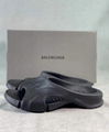 Balenciaga Mold Rubber Slide Black Cheap Balenciaga Rubber Slide sandals 