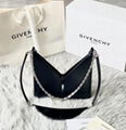 Givenchy women black cut out bag in box leather with g cube chain Cut Out small 