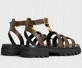 CELINE Clea triomphe gladiator chunky sandal in vegetal calfskin