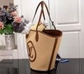 Louis Vuitton SAINT JACQUES Tote LV Synthetic knitted raffia handbags for summer